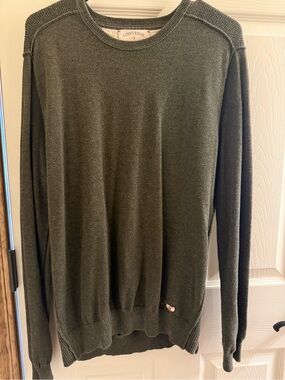 Converse Men's Olive Green Crewneck Sweater